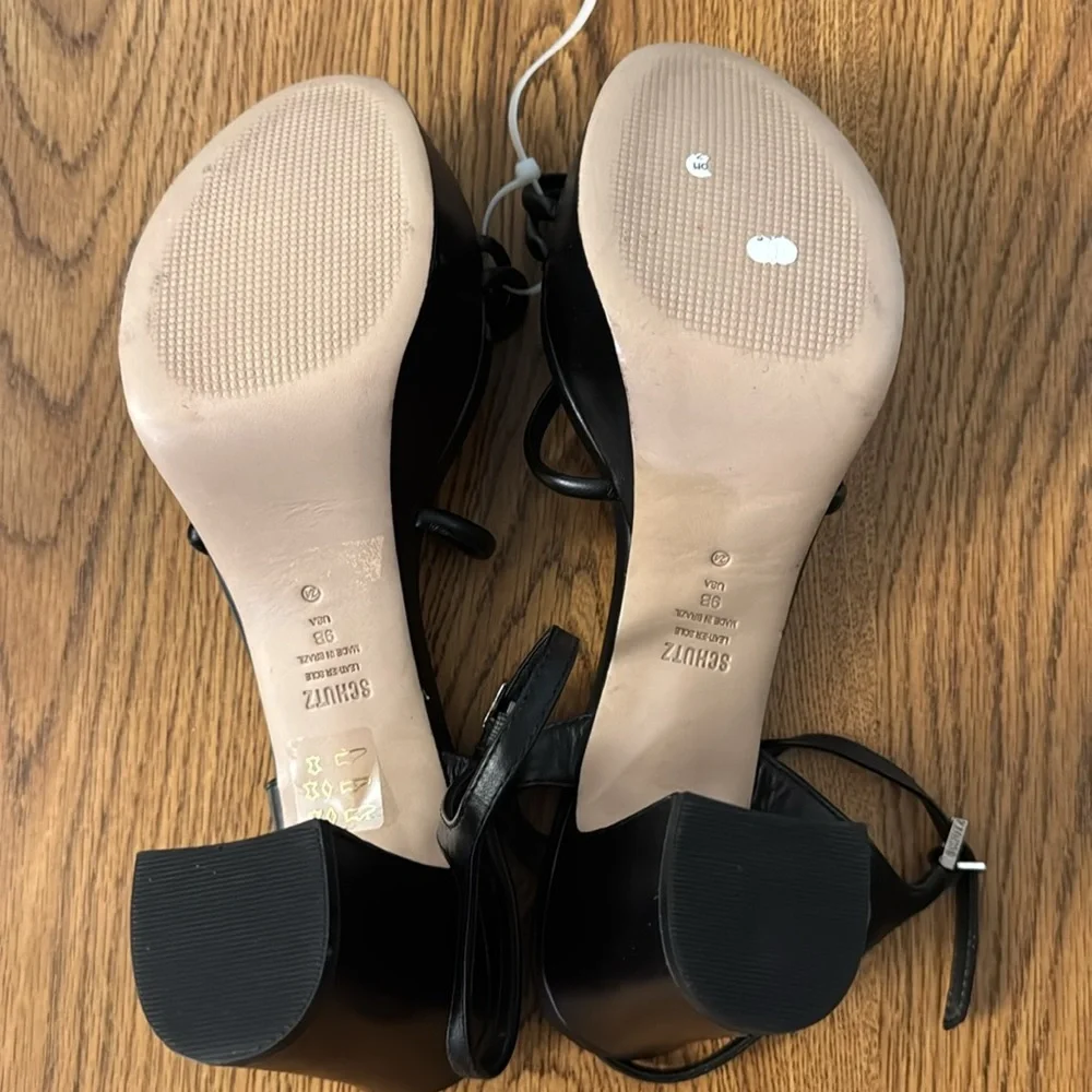 NEW! SCHUTZ Black Kelsie Platform Sandal - Multiple Sizes 🛵🚛
